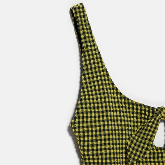 NWT Zara Gingham Swimsuit - Picture 9 of 14
